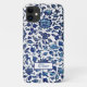 Personalisiert Exotic Chic Blue & White Floral Case-Mate iPhone Hülle (Rückseite)