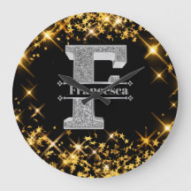 Personalisiert F Initial Silver Monogram Ihr Name