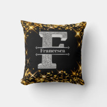Personalisiert F Initial Silver Monogram Ihr Name