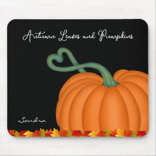 Personalisiert Fall Pumpkin Blätter Maus Pad Mousepad