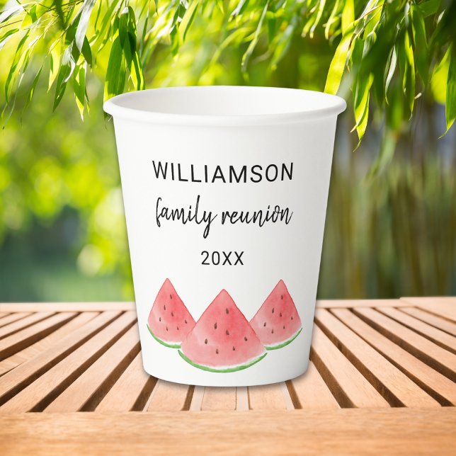 Personalisiert Family Wiedersehen Watermelon Pappbecher (Von Creator hochgeladen)