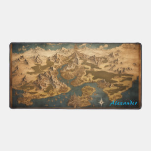 Personalisiert Fantasy Map Schreibtisch Mat Schreibtischunterlage