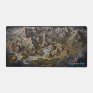 Personalisiert Fantasy Map Schreibtisch Mat Schreibtischunterlage
