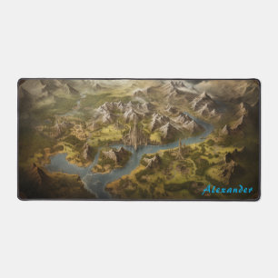 Personalisiert Fantasy Map Schreibtisch Mat Schreibtischunterlage