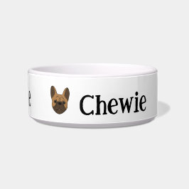 Personalisiert Fawn French Bulldog Keramik Dog Bow Napf