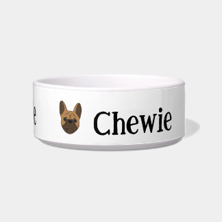 Personalisiert Fawn French Bulldog Keramik Dog Bow Napf