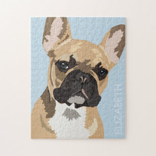 Personalisiert Fawn French Bulldog Puzzle