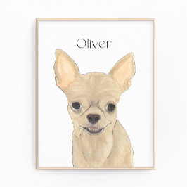 Personalisiert Fawn Tan Kurz Hhahahahaarige Chihua Fotodruck