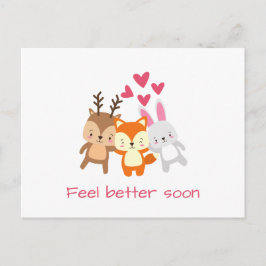 Personalisiert Feel besser bald Postkarte