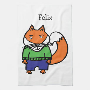 Personalisiert Felix der Fuchs Handtuch