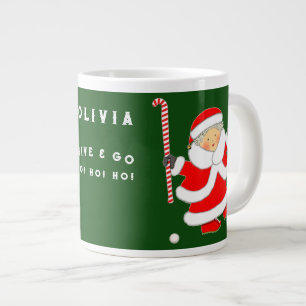 Personalisiert Field Hockey Holiday-Geschenk Jumbo-Tasse