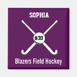 Personalisiert Field Hockey Team Name Jersey Numme Magnet