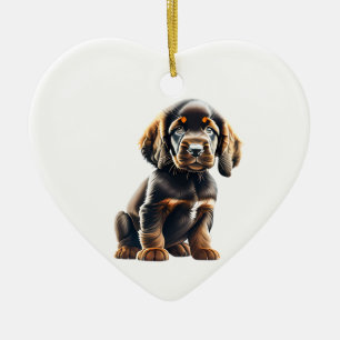 Personalisiert Field Spaniel Puppy Keramik Ornament