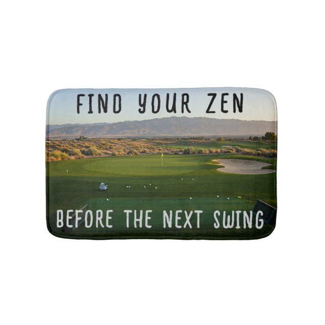 Personalisiert finden Sie Ihren Zen-Golfplatz Badematte (Vorderseite)
