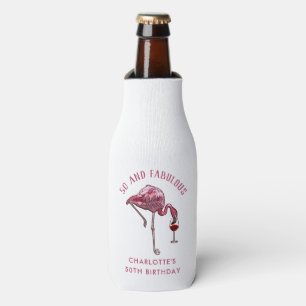 Personalisiert Flamingo 50. Geburtstag Novelty Swa Flaschenkühler