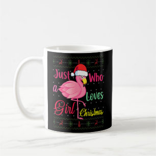 Personalisiert Flamingo Just A Girl, der Christus Kaffeetasse