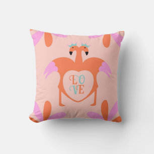 Personalisiert Flamingo Liebe Kissen
