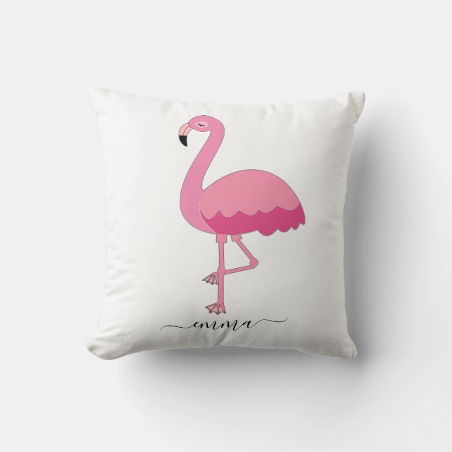 Personalisiert Flamingo Pillow für Flamingo Lover Kissen (Vorderseite)