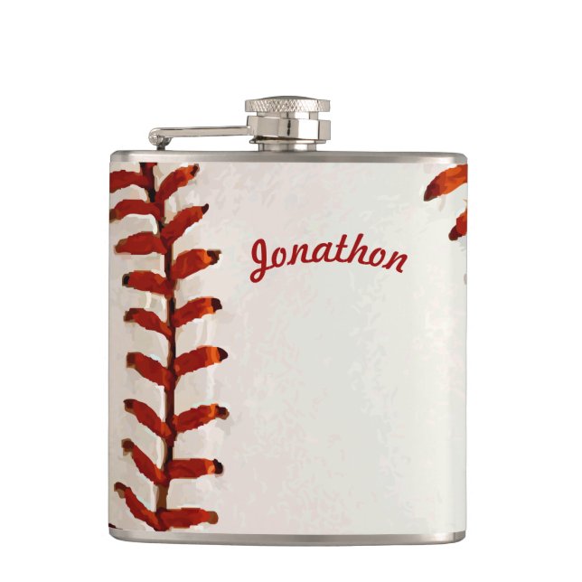 Personalisiert Flask Baseball Flachmann (Vorderseite)