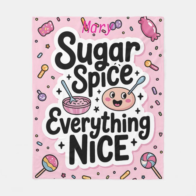 Personalisiert Fleecedecke (Vorderseite)