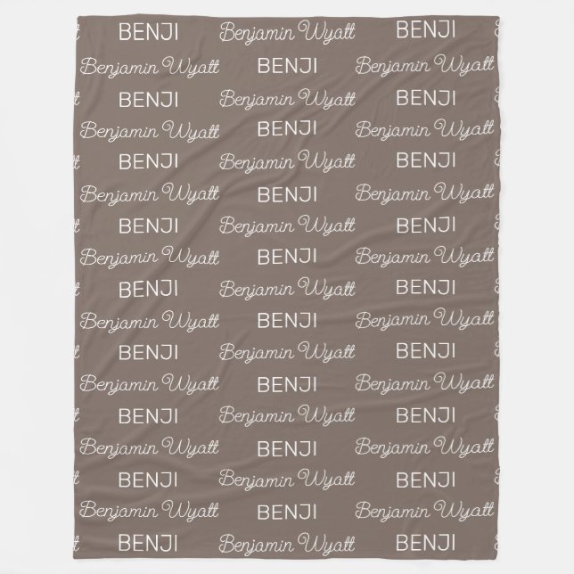 Personalisiert Fleecedecke (Vorderseite)