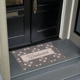 Personalisiert Fleur du Lys Geometric Muster Fußmatte
