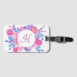 Personalisiert Floral Bouquet Gepäckstück Tag Gepäckanhänger
