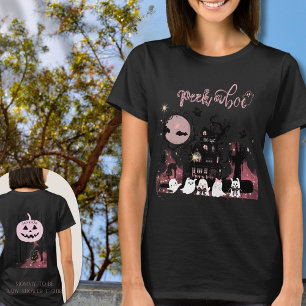 Personalisiert "Flüchtige Blick a Boo" Mommy-to-Be T-Shirt