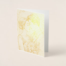 Personalisiert Foil Wedding Card Folienkarte