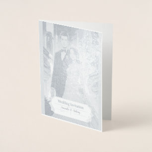 Personalisiert Foil Wedding Card Folienkarte
