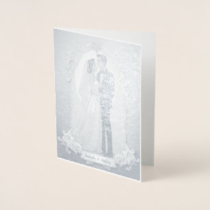 Personalisiert Foil Wedding Card Folienkarte