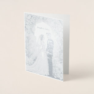 Personalisiert Foil Wedding Card Folienkarte