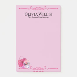 Personalisiert "Fokussiert Bleibe. Fabulous bleibe Post-it Klebezettel