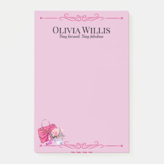 Personalisiert "Fokussiert Bleibe. Fabulous bleibe Post-it Klebezettel