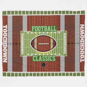 Personalisiert Football Classics Fleece Blanket