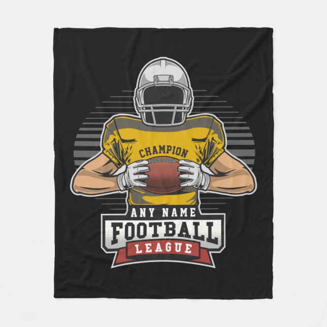 Personalisiert Football League Player Champ Fleecedecke (Vorderseite)