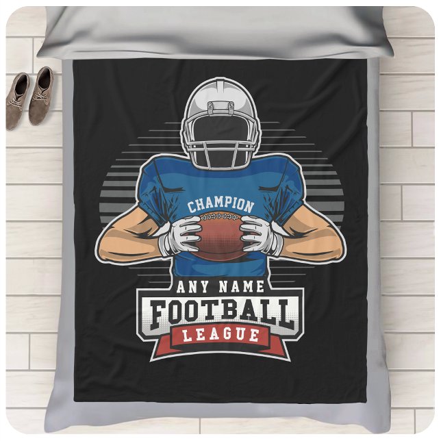 Personalisiert Football League Player Champ Fleecedecke (Von Creator hochgeladen)