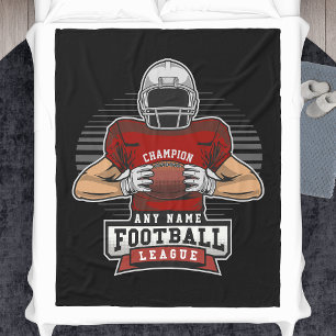 Personalisiert Football League Player Champ Fleecedecke