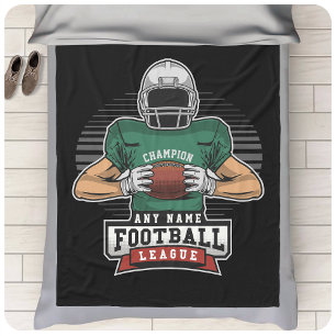 Personalisiert Football League Player Champ Fleecedecke