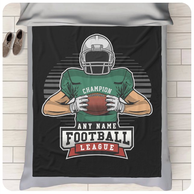 Personalisiert Football League Player Champ Fleecedecke (Von Creator hochgeladen)