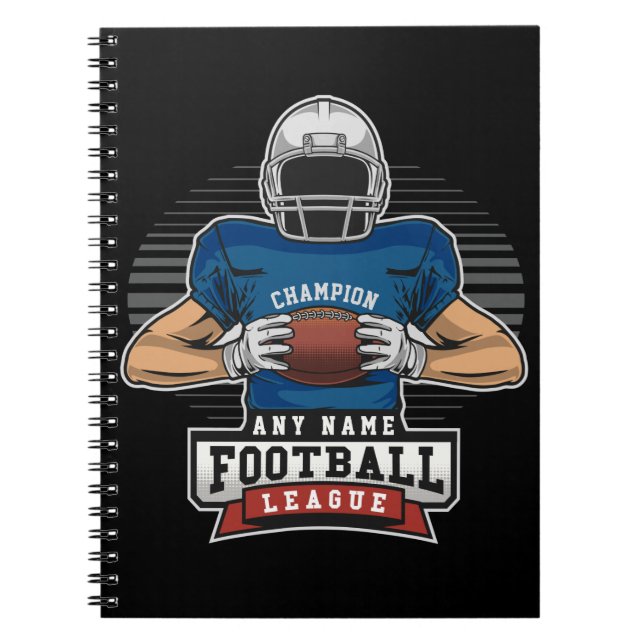 Personalisiert Football League Player Champ Notizblock (Vorderseite)