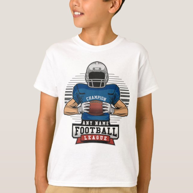 Personalisiert Football League Player Champ T-Shirt (Vorderseite)