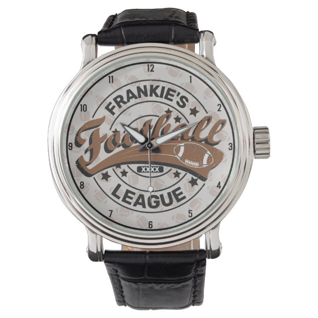 Personalisiert Football League Player Game Armbanduhr (Vorderseite)
