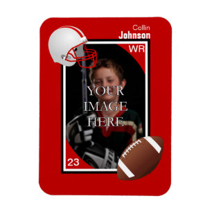 Personalisiert Football Magnet