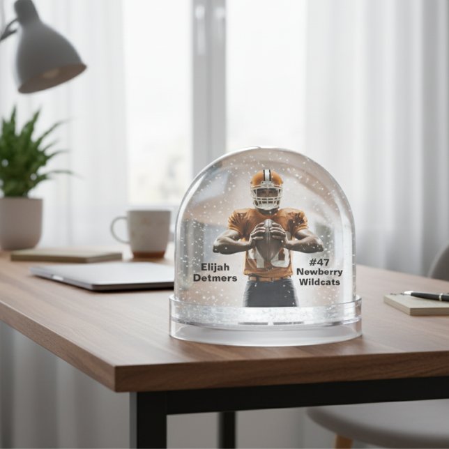 Personalisiert Football Player Snow Globe Schneekugeln (Personalized Football Player Snow Globe)