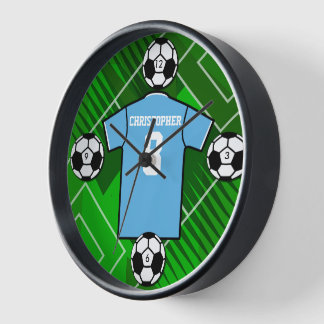 Personalisiert Football Soccer Jersey Wanduhr