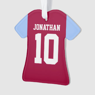 Personalisiert Football Soccer Shirt Kontrast Ärme Ornament