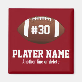 Personalisiert Football Team Name Jersey Nummer Magnet