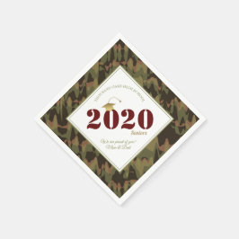Personalisiert Forest Camouflage Electric Pattern Serviette