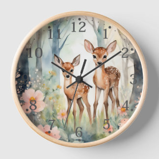 Personalisiert Forest Farest Wall Clock Uhr
